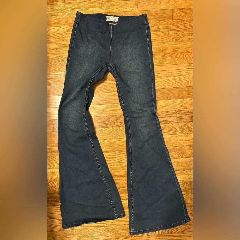 Free People We The Free Penny Pull On Flare Jeans